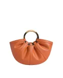 Coccinelle Borsa Shell medium in pelle con tracolla Cuoio