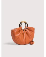 Coccinelle Borsa Shell medium in pelle con tracolla Cuoio