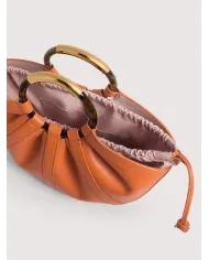 Coccinelle Borsa Shell medium in pelle con tracolla Cuoio