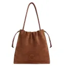 Coccinelle Borsa Dulse suede large Cognac