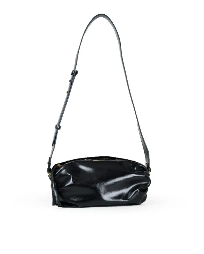 Coccinelle Borsa Bandolera Piccola in Pelle Lucida Shiny smooth Nero