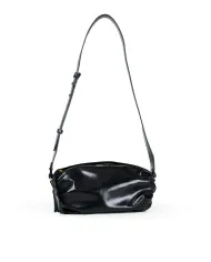 Coccinelle Borsa Bandolera Piccola in Pelle Lucida Shiny smooth Nero