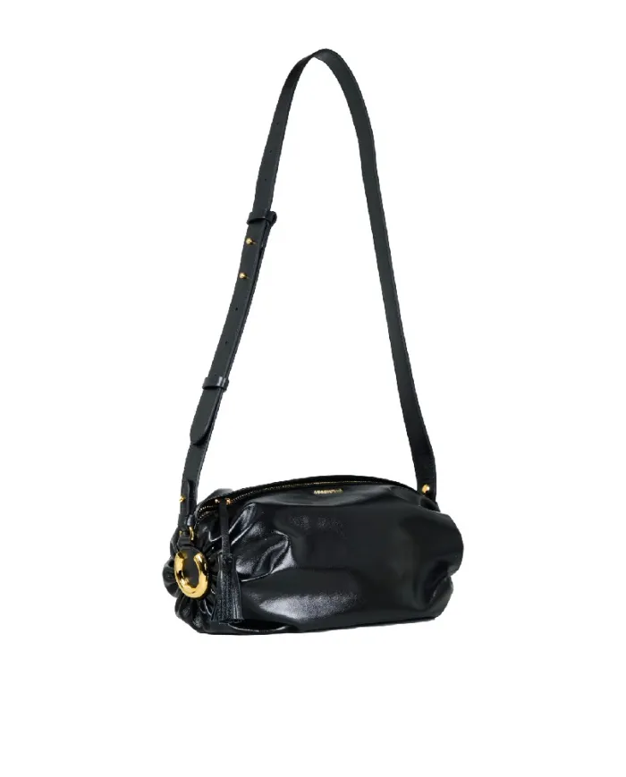 Coccinelle Borsa Bandolera Piccola in Pelle Lucida Shiny smooth Nero