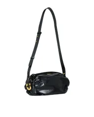 Coccinelle Borsa Bandolera Piccola in Pelle Lucida Shiny smooth Nero