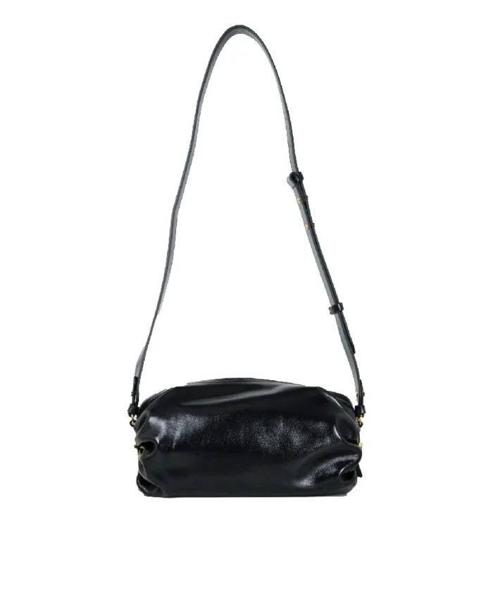 Coccinelle Borsa Bandolera Piccola in Pelle Lucida Shiny smooth Nero