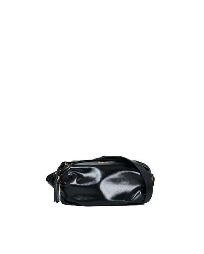 Coccinelle Borsa Bandolera Piccola in Pelle Lucida Shiny smooth Nero