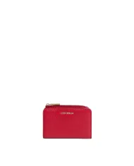 Coccinelle Portafoglio piccolo in pelle Metallic Soft Rosso