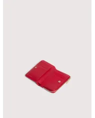 Coccinelle Portafoglio piccolo in pelle Metallic Soft Rosso