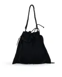 FRI-YAY Borsa a tracolla plisse Nero