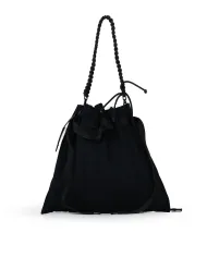 FRI-YAY Borsa a tracolla plisse Nero