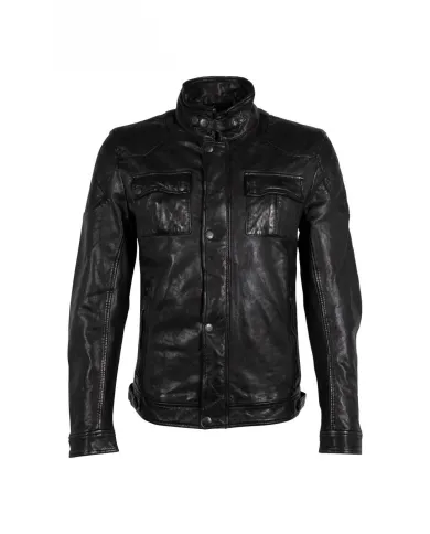Gipsy Giacca in pelle uomo Nevado Nero