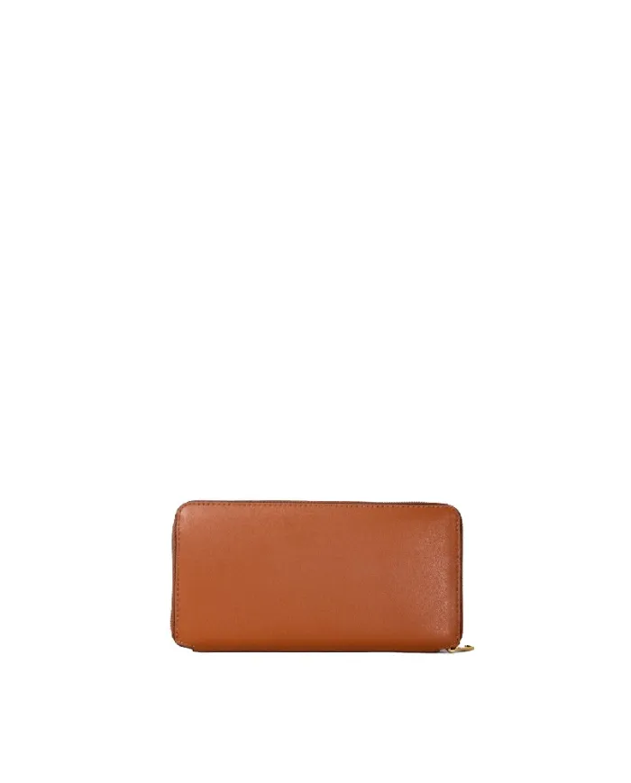 La Martina Portafoglio in pelle liscia Cognac