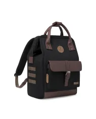 CABAIA Zaino Medio cordura Managua Nero/Marrone