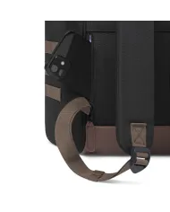 CABAIA Zaino Medio cordura Managua Nero/Marrone