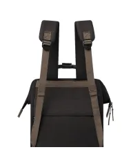 CABAIA Zaino Medio cordura Managua Nero/Marrone