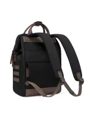 CABAIA Zaino Medio cordura Managua Nero/Marrone