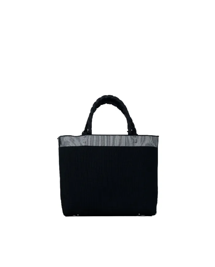 FRI-YAY Mini Borsa a Mano con Strass e Tracolla Nero