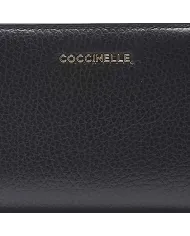 Coccinelle Portafoglio in pelle Metallic soft Nero
