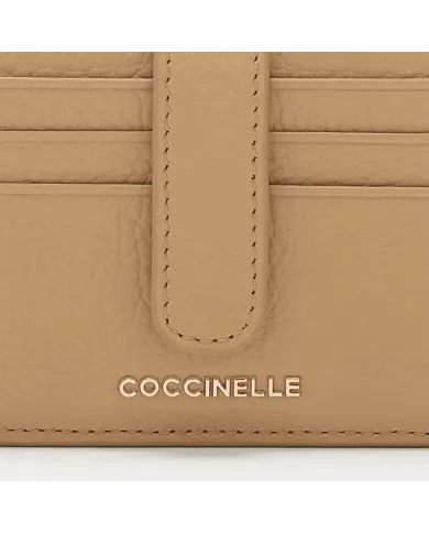 Coccinelle Porta carte di credito Metallic soft Beige