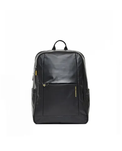 Mandarina Duck Eco Coated Zaino da Viaggio impermeabile con Porta PC 17” Nero
