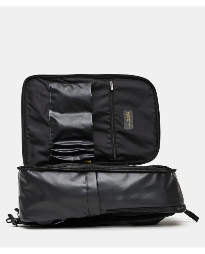 Mandarina Duck Eco Coated Zaino da Viaggio impermeabile con Porta PC 17” Nero