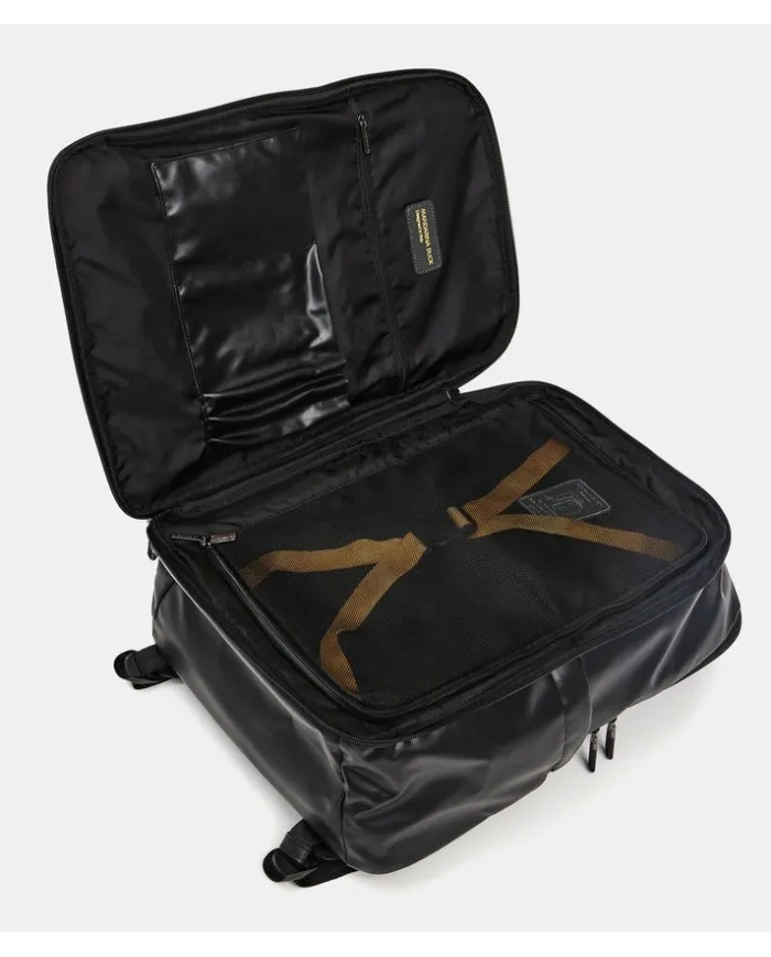 Mandarina Duck Eco Coated Zaino da Viaggio impermeabile con Porta PC 17” Nero