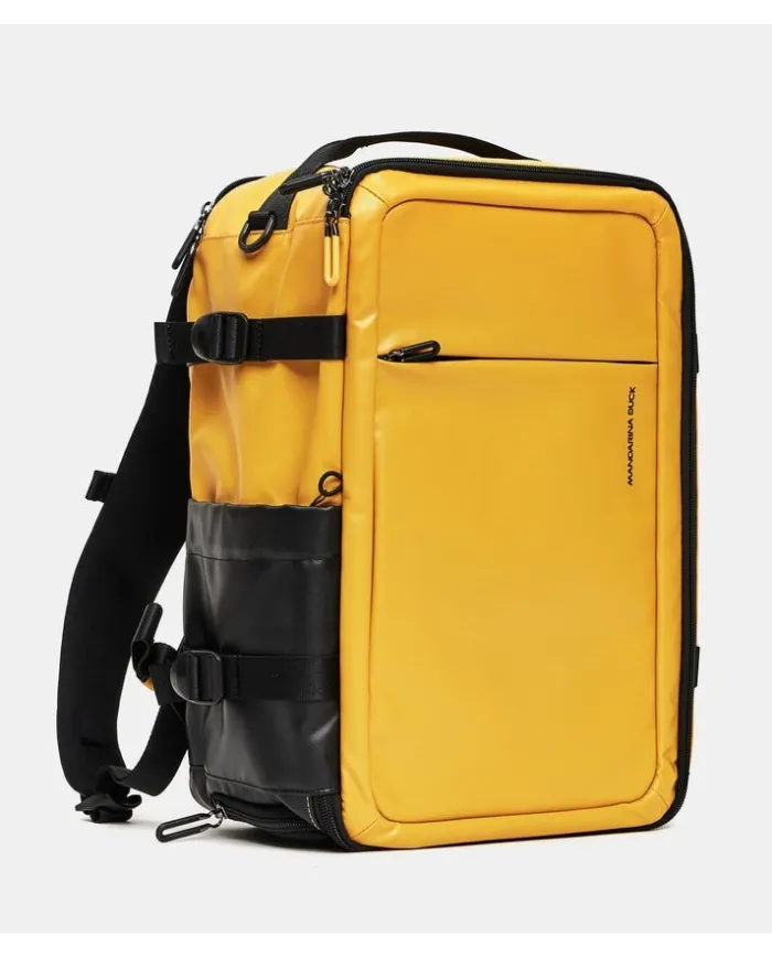 Mandarina Duck Zaino da Viaggio cm 40×25×20 porta pc 13" Eco Coated Giallo