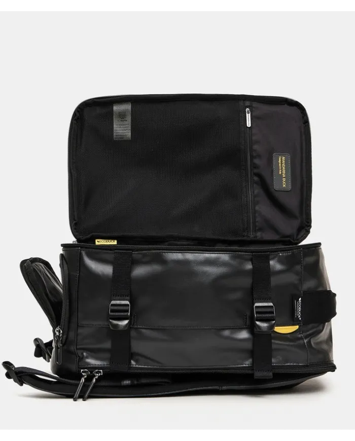 Mandarina Duck Zaino da Viaggio cm 40×25×20 porta pc 13" Eco Coated Nero