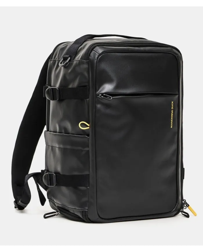 Mandarina Duck Zaino da Viaggio cm 40×25×20 porta pc 13" Eco Coated Nero