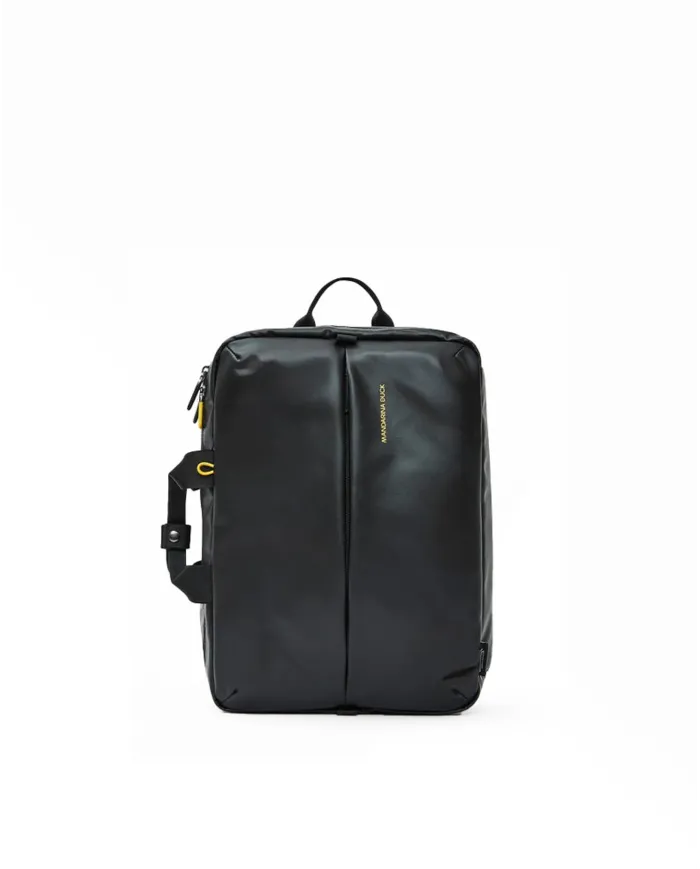Mandarina Duck Eco Coated Zaino in tessuto impermeabile con Porta pc 15" Nero