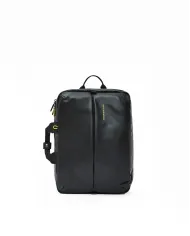 Mandarina Duck Eco Coated Zaino in tessuto impermeabile con Porta pc 15" Nero