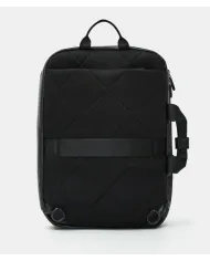 Mandarina Duck Eco Coated Zaino in tessuto impermeabile con Porta pc 15" Nero