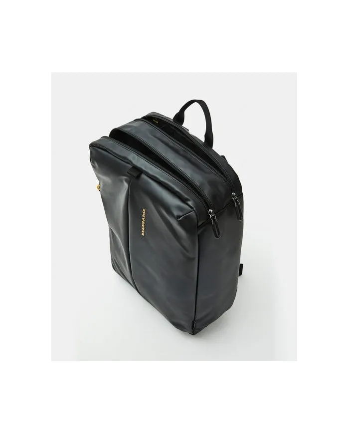 Mandarina Duck Eco Coated Zaino in tessuto impermeabile con Porta pc 15" Nero