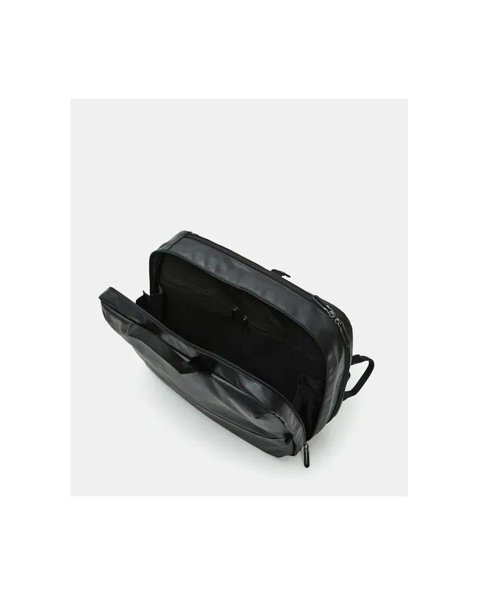 Mandarina Duck Eco Coated Zaino in tessuto impermeabile con Porta pc 15" Nero