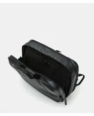 Mandarina Duck Eco Coated Zaino in tessuto impermeabile con Porta pc 15" Nero