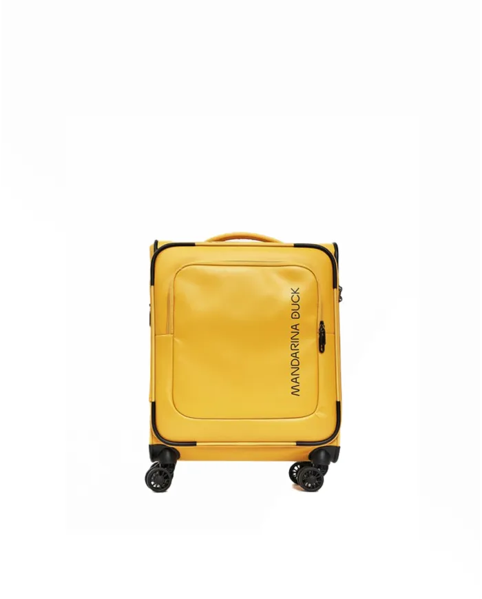 Mandarina Duck Trolley bagaglio a mano impermeabile Eco Coated Giallo