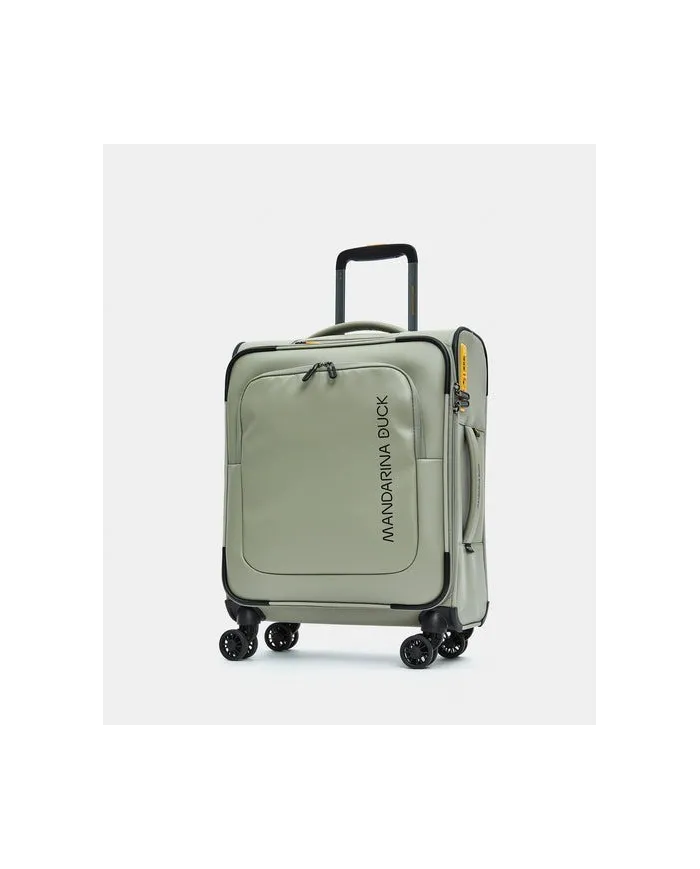 Mandarina Duck Trolley bagaglio a mano impermeabile Eco Coated Verde chiaro
