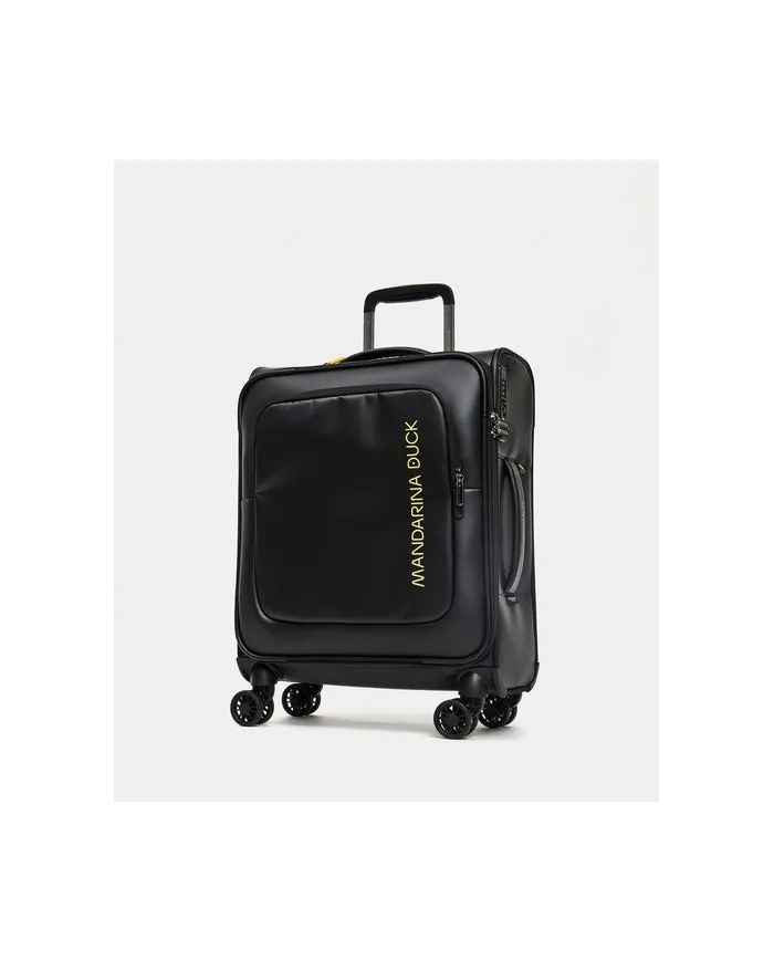 Mandarina Duck Trolley bagaglio a mano impermeabile Eco Coated Nero