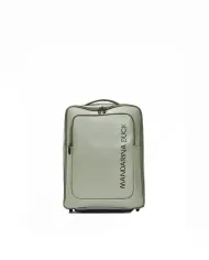 Mandarina Duck Eco Coated Trolley Backpack – Zaino Trolley da Viaggio in tessuto impermeabile Verde chiaro