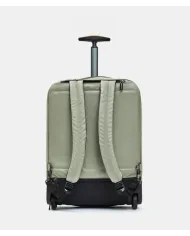 Mandarina Duck Eco Coated Trolley Backpack – Zaino Trolley da Viaggio in tessuto impermeabile Verde chiaro