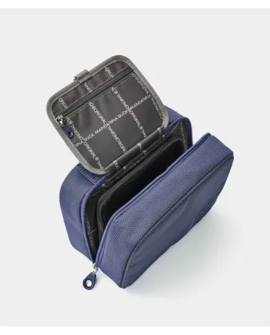 Mandarina Duck MD20 Necessaire Beauty da Viaggio – Organizer in Tessuto Mitrix Blu