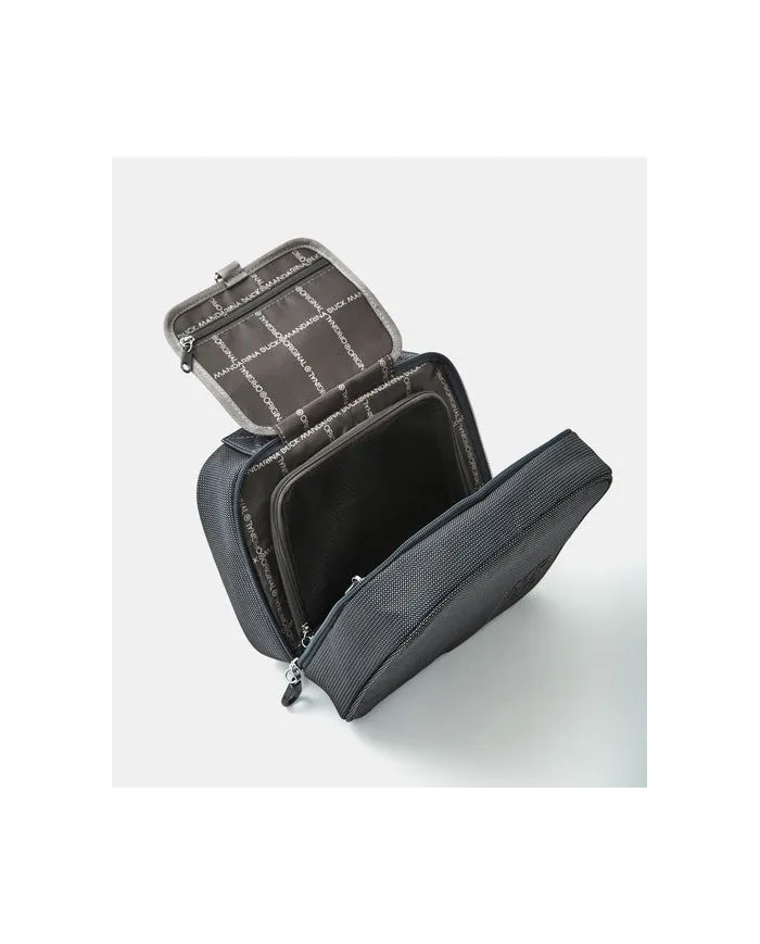 Mandarina Duck MD20 Necessaire Beauty da Viaggio – Organizer in Tessuto Mitrix Antracite