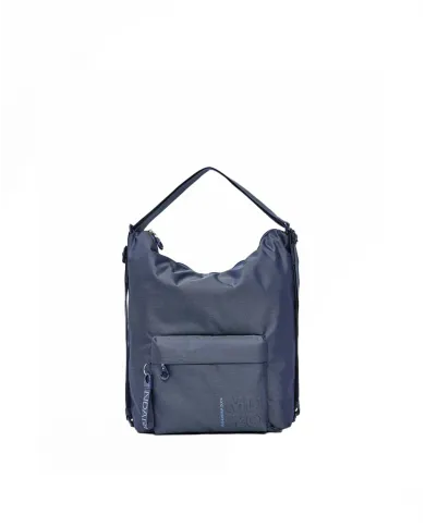 Mandarina Duck Borsa Zaino Multifunzionale in Tessuto Mitrix MD 20 Blu