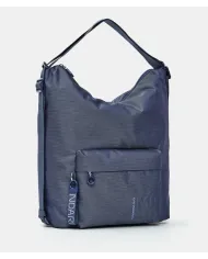 Mandarina Duck Borsa Zaino Multifunzionale in Tessuto Mitrix MD 20 Blu