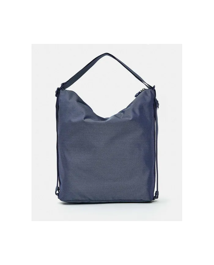 Mandarina Duck Borsa Zaino Multifunzionale in Tessuto Mitrix MD 20 Blu