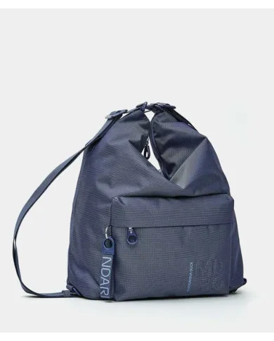 Mandarina Duck Borsa Zaino Multifunzionale in Tessuto Mitrix MD 20 Blu