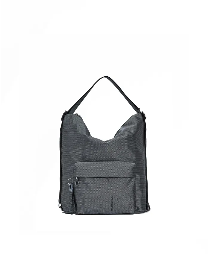 Mandarina Duck Borsa Zaino Multifunzionale in Tessuto Mitrix MD 20 Antracite