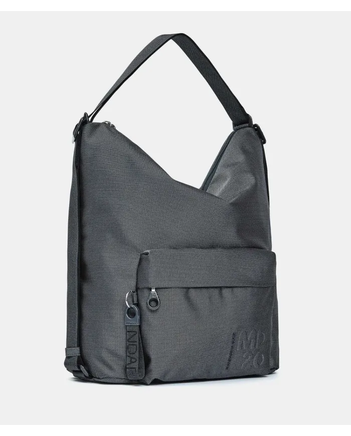 Mandarina Duck Borsa Zaino Multifunzionale in Tessuto Mitrix MD 20 Antracite