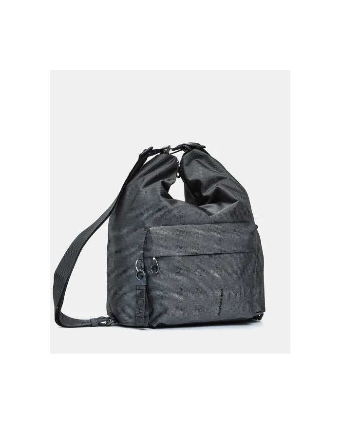 Mandarina Duck Borsa Zaino Multifunzionale in Tessuto Mitrix MD 20 Antracite