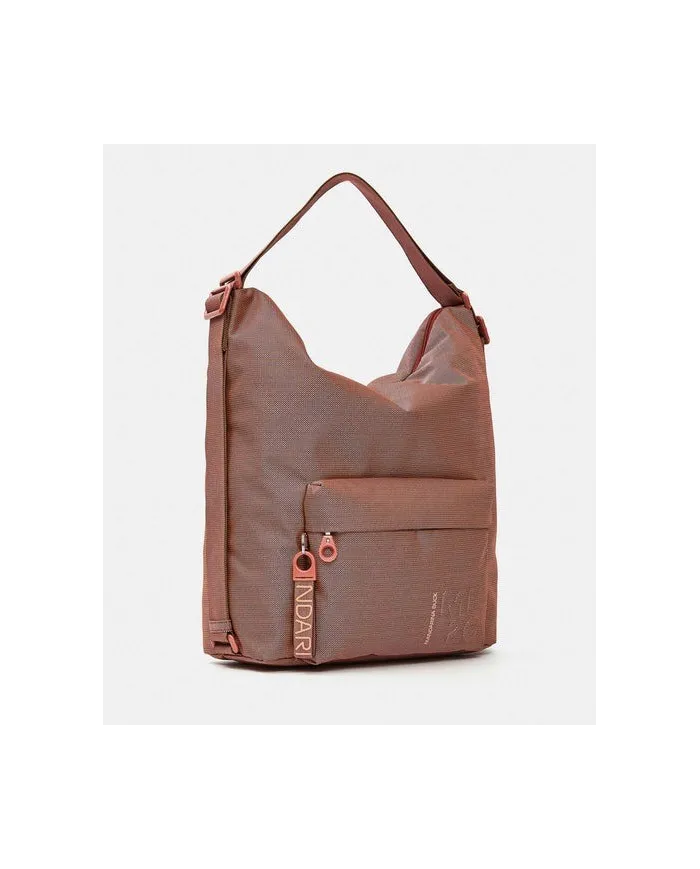 Mandarina Duck Borsa Zaino Multifunzionale in Tessuto Mitrix MD 20 Ruggine